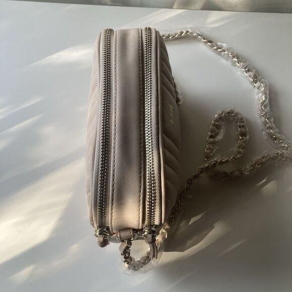 Mark And Graham The Quilted Crossbody Pink Leather Monogram LSH Bag Purse READ! - Picture 13 of 16